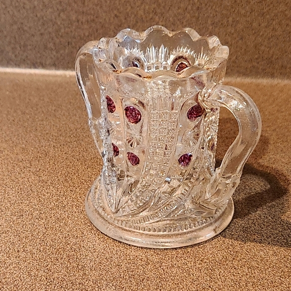 EAPG "Jeweled" Cornucopia Toothpick Holder by US GLASS - Picture 4 of 7